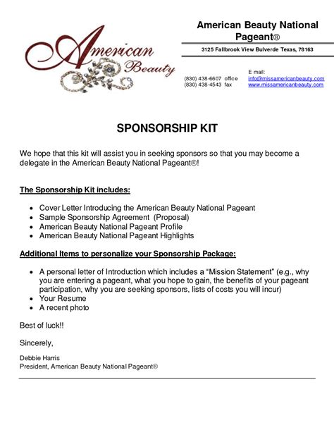 Corporate Sponsorship Proposal Template - Best Professional Templates